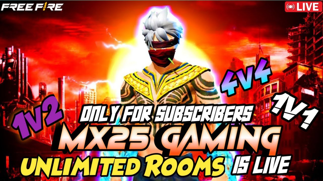 Free Fire Live In Telugu\MX25 GAMING UNLIMITED ROOMS 1V1 1V2 4V4 |🥰|# ...