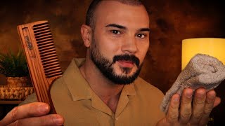 ASMR Face Treatment (Manifestation Sounds) Hair Combing - Face Brushing - Oil Massage - Deep Sleep