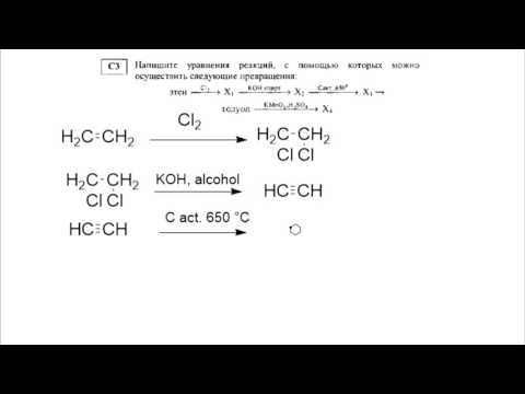 ЕГЭ #2. Задание блока С. Цепочка органических реакций
