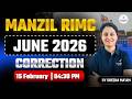 RIMC June 2026 Correction Class | English Grammar for RIMC Entrance by Sheena Ma’am