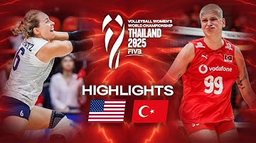 USA 🇺🇸 vs. Türkiye 🇹🇷 - Quarter Final | Highlights | Women