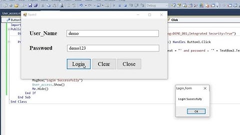 VB.NET - How To Create Login Form With SQL Database Using VB.Net in Hindi || VB.NET With SQL Table