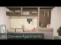 701 Zenview Family Apartment I No CC I The Sims 4 I Stop Motion