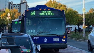 2016 Novabus LFS 8347 2022 Novabus LFS 8872 Q4 Local Limited Buses At Merrick Blvd 104th Av