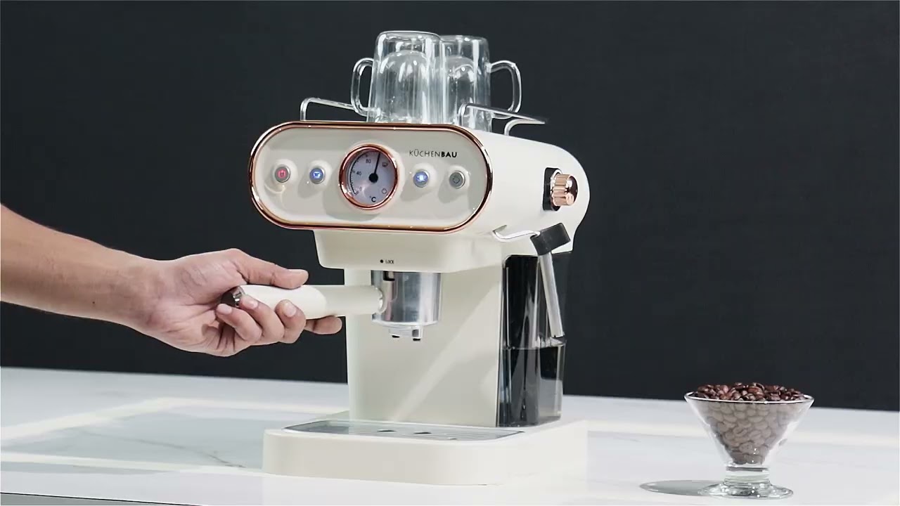 Kuchenbau Der Espresso Coffee Machine – Compatible with Pods and Coffee Powder