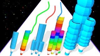 CRAYON RUSH 3D(Pencil Run) - Level Up Colour Pencil Run Gameplay screenshot 3