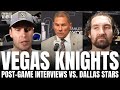 Bruce cassidy mark stone  brayden mcnabb react to dallas stars gm3 ot win vs vegas golden knights