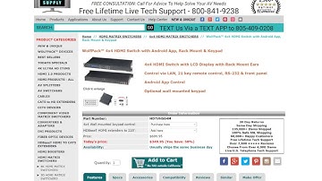 WolfPack™ 4x4 HDMI Switch with Android App