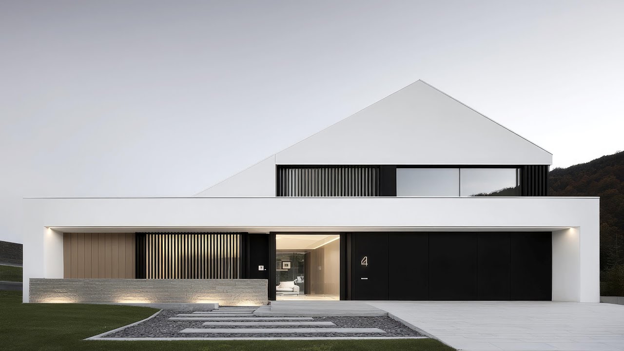 Breathtaking Modern Two Story House with Gable Roof Design – A Timeless ...