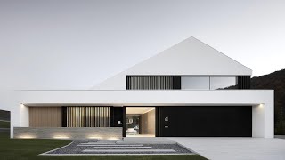 Breathtaking Modern Two Story House with Gable Roof Design – A Timeless Vision of Modern Elegance