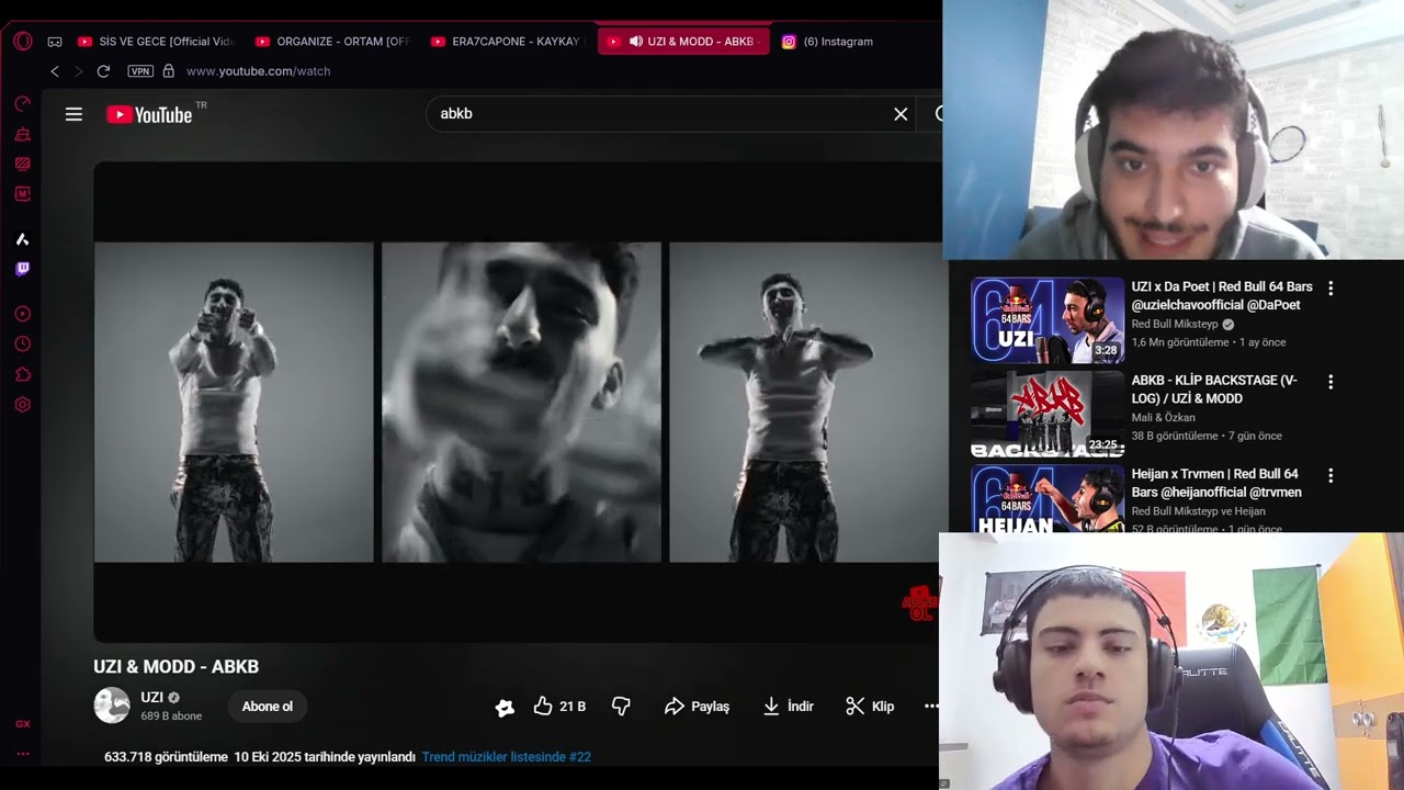 UZİ SHOWWWW !!!!! - UZI & MODD ABKB REACTİON