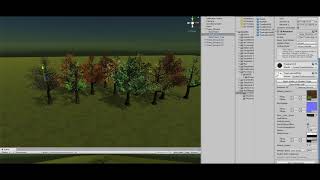 World Space Trees with animated branches
