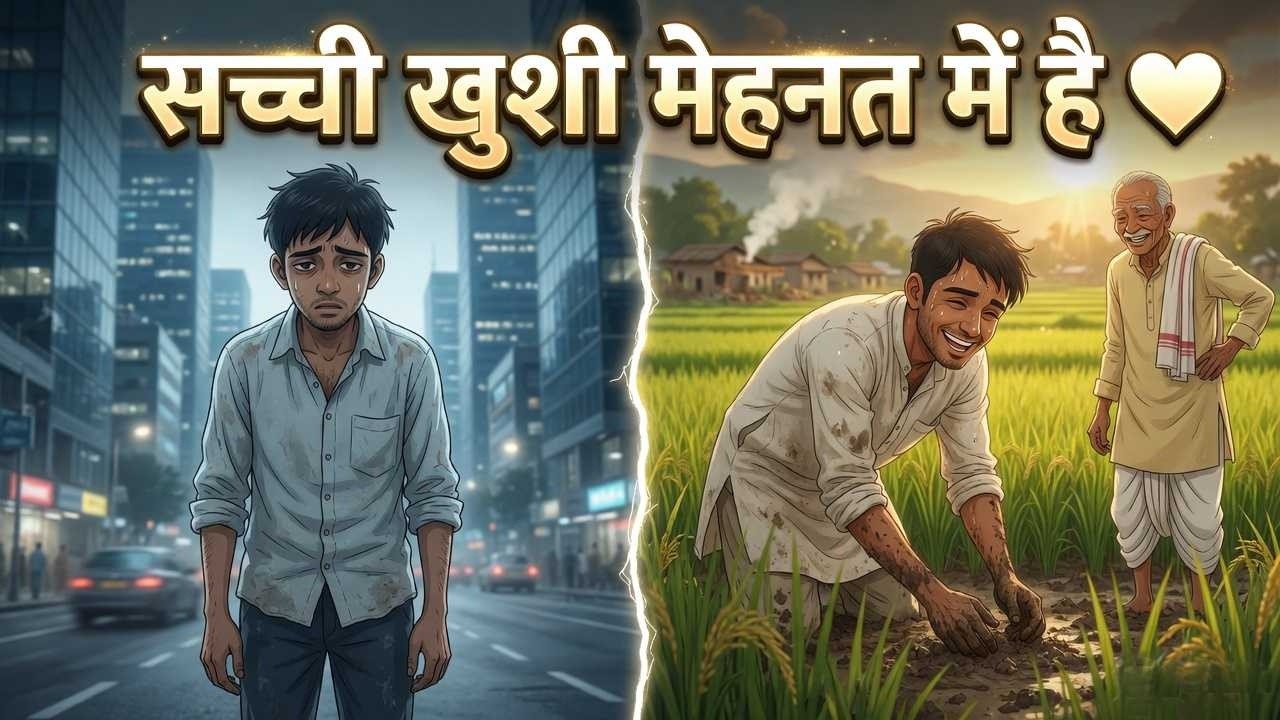 Video thumbnail for सच्ची खुशी मेहनत में है | Hindi Kahani | Moral Stories | Hindi Story | Hindi Kahaniya