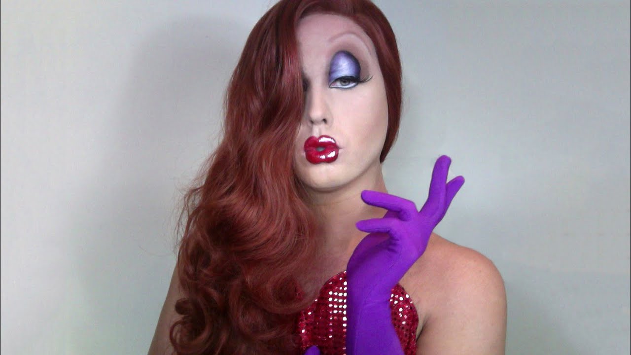 Jessica Rabbit Makeup Tutorial Male To Female Transformation YouTube