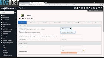 Installing eyeOS with Softaculous in cPanel