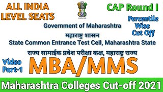 Mbamms College 2020-21 Cut Offcap Process Details Maharashtra - Part 1 All India Seats With Pdf
