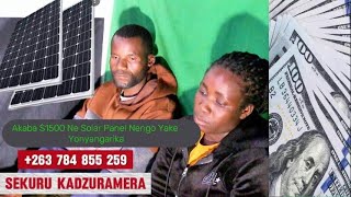 Akaba $1500 ne solar akagadzirwa nhengo yake yakadzokera mukati uye iri kurwadza  ichipisa