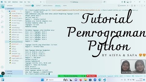 Penghantar Komputasi Menggunakan Python || Fisika Komputasi
