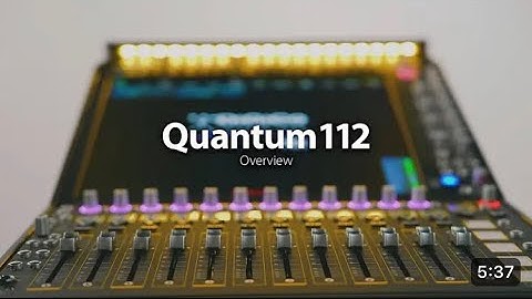 Digico Quantum112 Mixing Console - Overview
