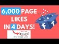 How to Get Cheap Facebook Page Likes FAST - 6000 LIKES in 4 DAYS!