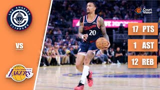 Famous John Collins - 17 Points, 12 Rebounds, 1 Assist vs Lakers - 2025-26 Regular Season Profile