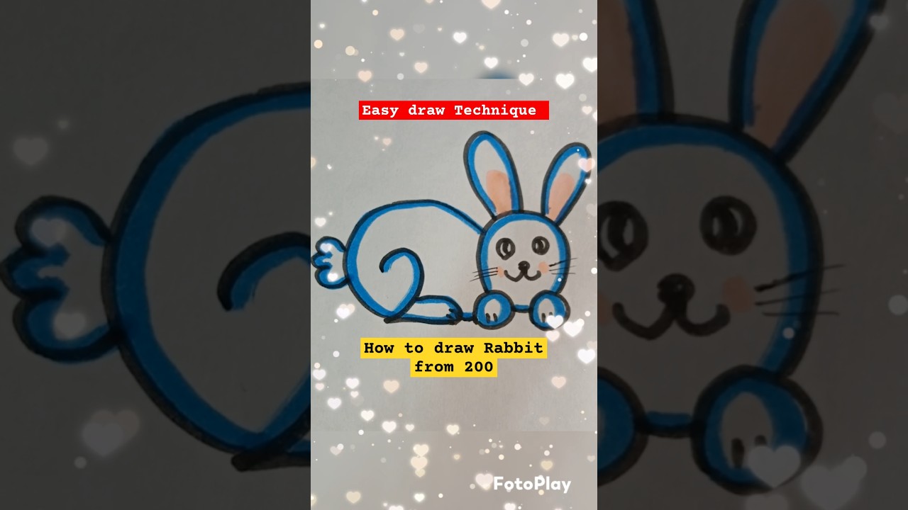 #HowtodrawRabbitfrom200