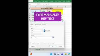 Indirect Function in Excel | Indirect Function in Ms Excel | #excel #exceltricks