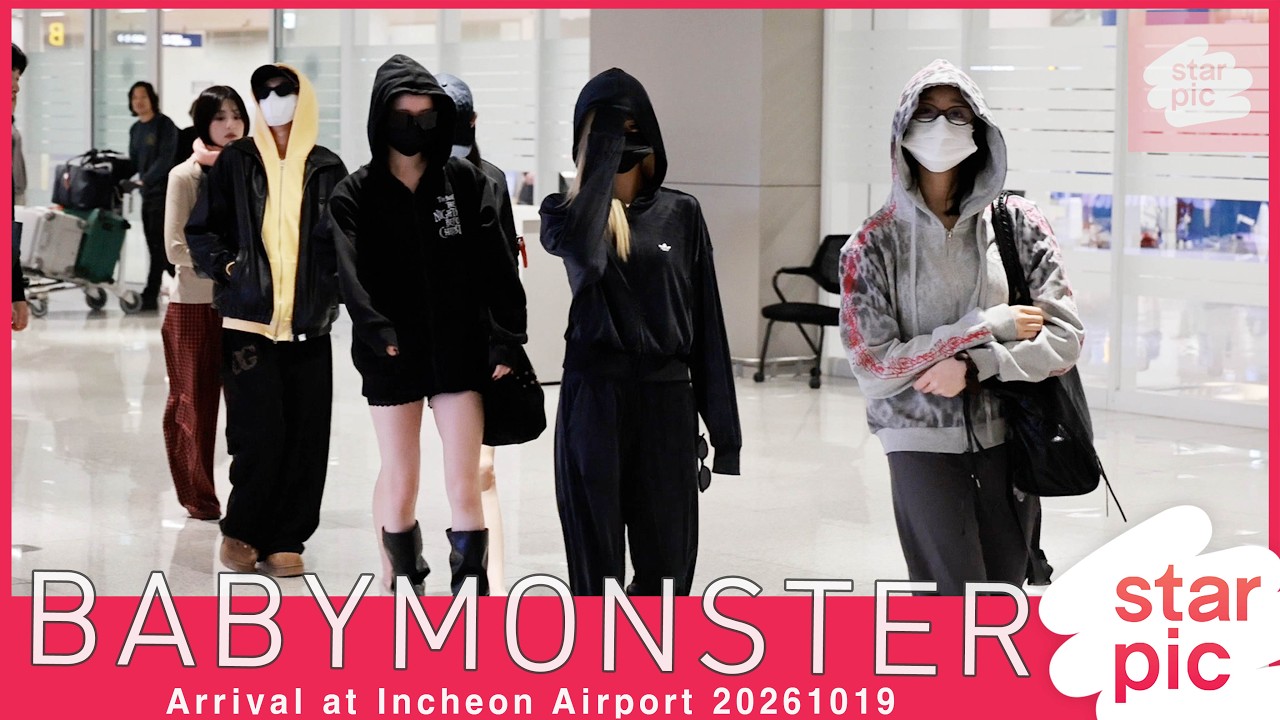 베이비몬스터 '잘 다녀왔어요~!' [STARPIC] BABYMONSTER Arrival at Incheon Airport 20261019