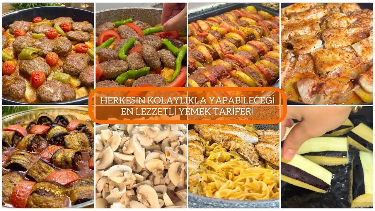 8 ÇEŞİT ANA YEMEK TARİFİ / Evdeki malzemelerle yemek tarifleri❗️/ Pratik Yemekler