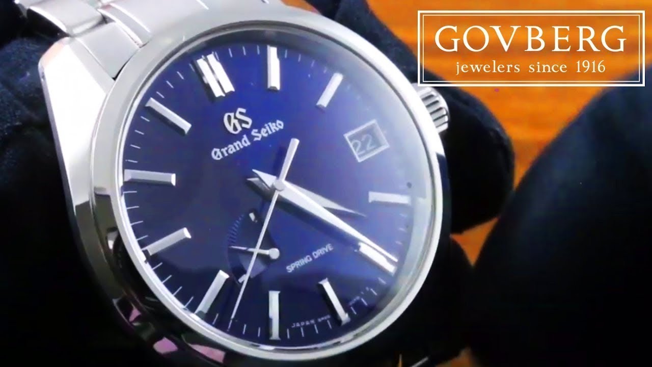 Grand Seiko SBGA375 Spring Drive Automatic Luxury Watch Review - YouTube