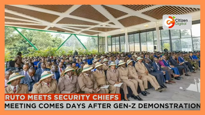 President Ruto held security meeting at state house