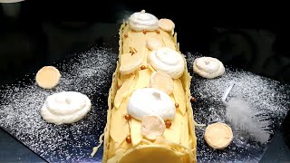 أسهل وأسرع بيسكوي رولي /la bûche ممكن تحظري راقي ولذيذ  recettes de bûche