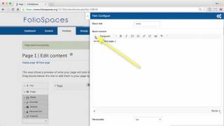 Create a Page - FolioSpaces free ePortfolios