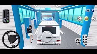 G wagon Car washing service and police car cleaning services 3d driving class 2 Android game screenshot 4