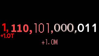 0 To 1 Septillion Binaryfied Part 3 To 63 At Centillion