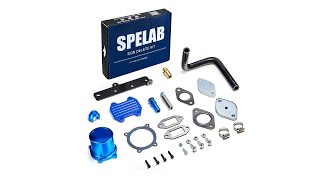 SPELAB 2013-2018 Dodge Ram 6.7L Cummins Diesel EGR Plate Cooler \& Throttle Valve Delete Kit