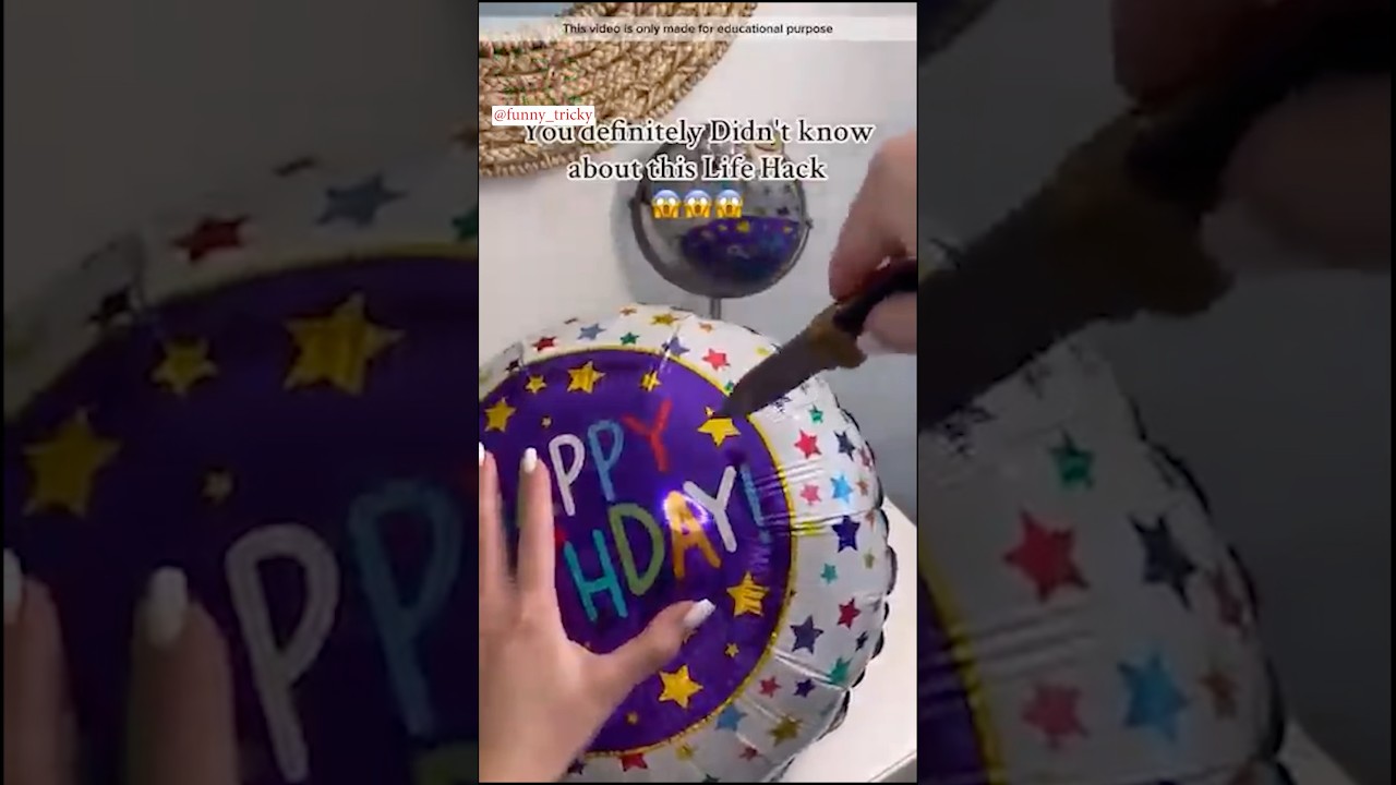 Idea to make plastic Balloon 🎈