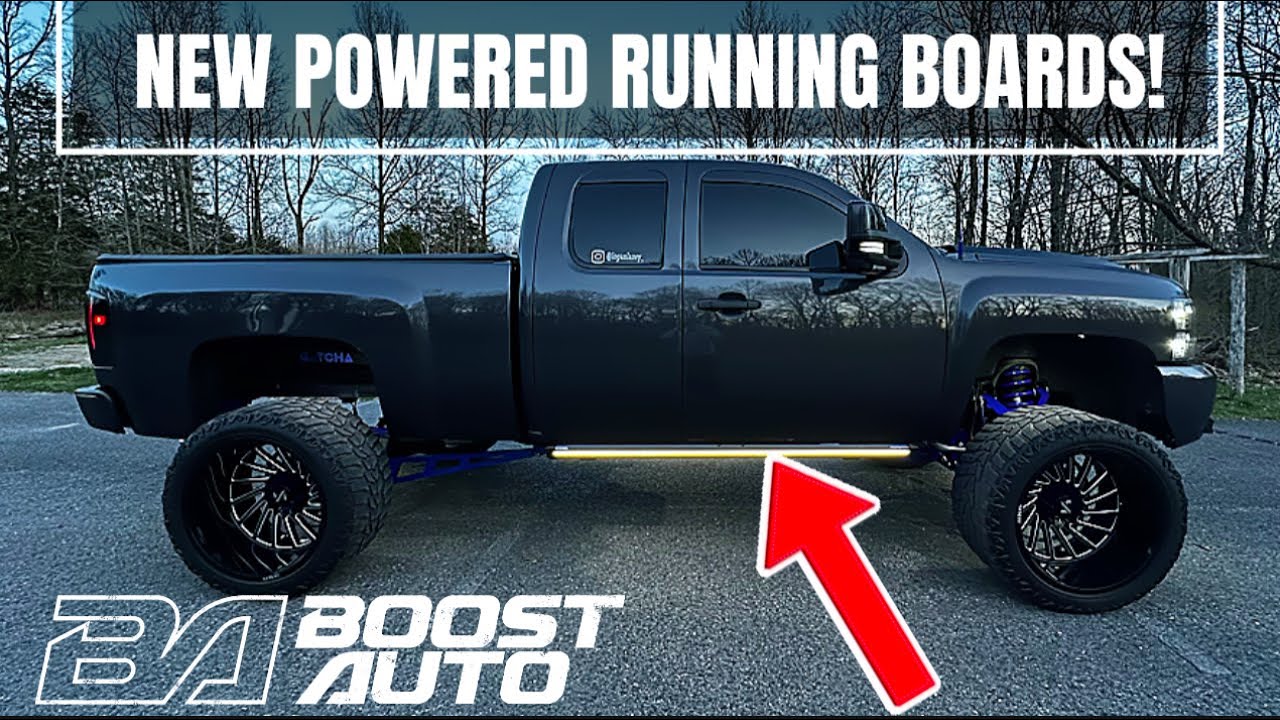 Новые подножки Boost Auto Luma Step M2 с электроприводом! Для Silverado 2007-2014 годов выпуска.