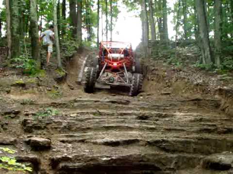 Me and Shannon trying to blow up the engine on Axle Hill at WITC after a big rain.