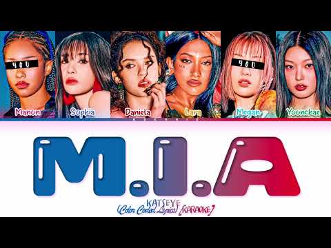 [KARAOKE] KATSEYE - 'M.I.A' but you are Manon \u0026 Megan (Color Coded Lyrics)