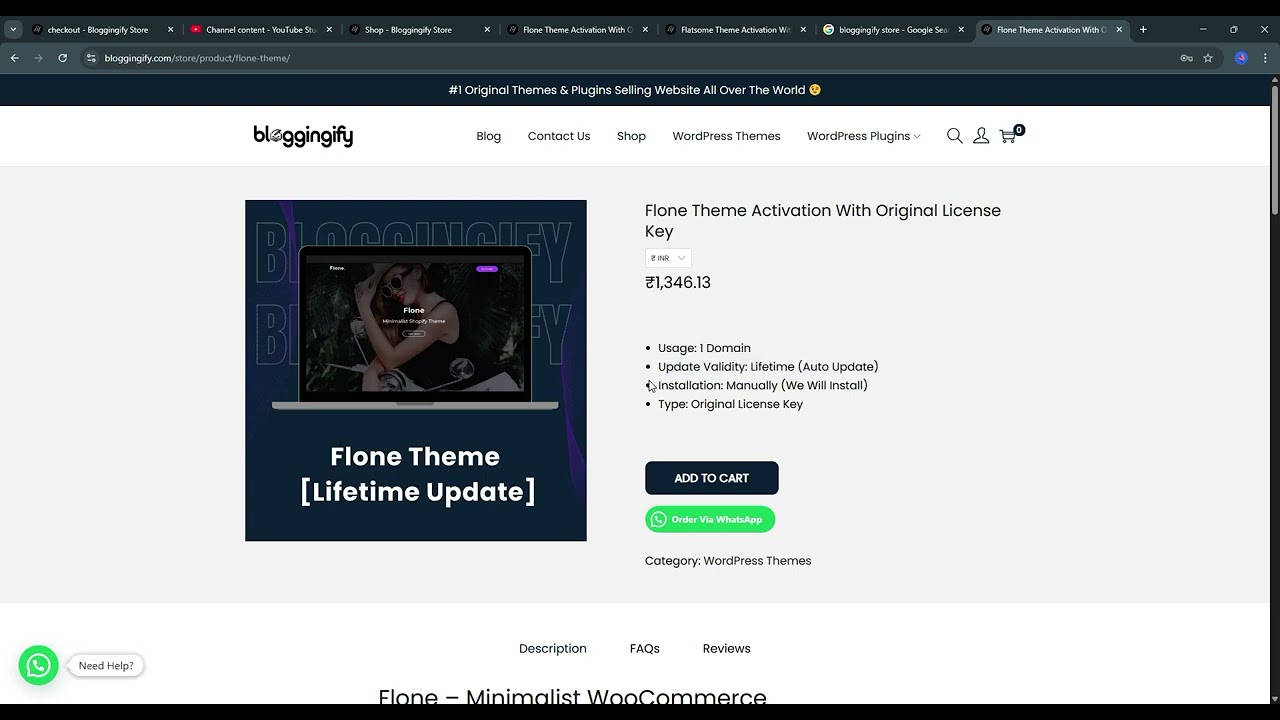 Download Flone Theme With License Key | Flone WooCommerce WordPress Theme Setup