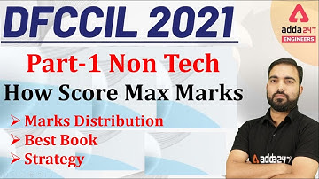 DFCCIL NON TECHNICAL | Subject wise distribution