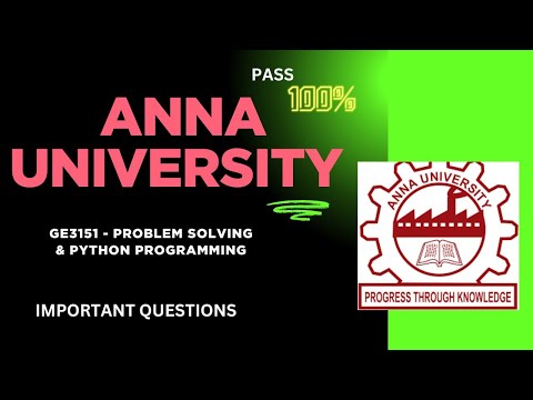 GE3151-PSPP | R-2021 | IMPORTANT QUESTIONS 💯 PASS |
