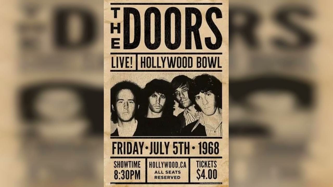 Review: The Doors Hollywood Bowl Poster - Decor - 33 cm x 48 cm
