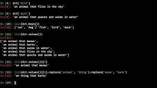 Famous Silent Python Tutorial - Dictionaries (accessing values, working with lists of keys and values) Profile