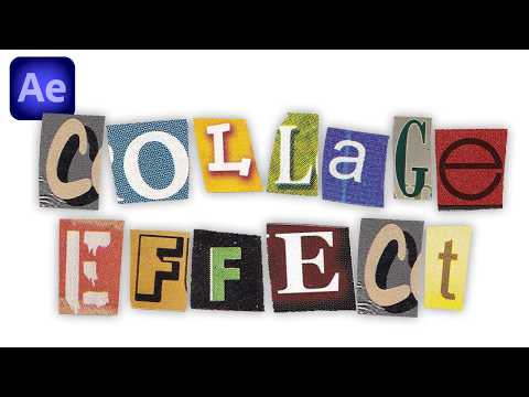 How To Make Text Collage in After Effects
