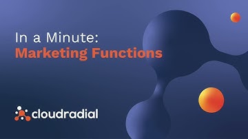 Marketing Functions in a Minute