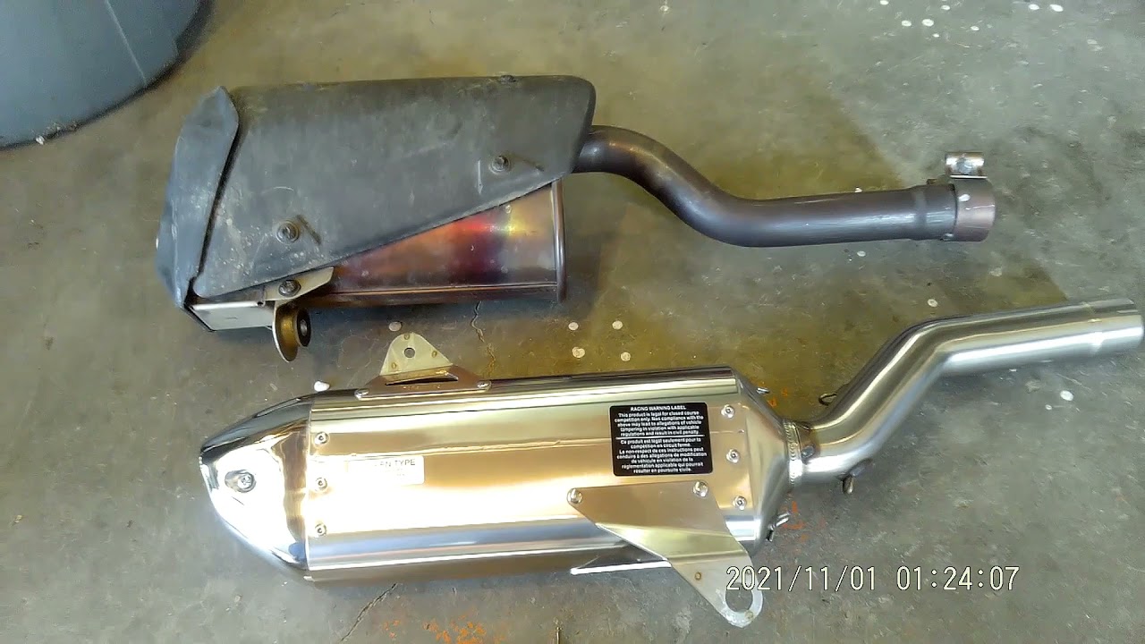 Yoshimura slip on exhaust installation on the 2021 outlander max XTp
