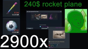 Opening 2900 Lucky Pinata loot crates War Thunder (174,000,000 SL)