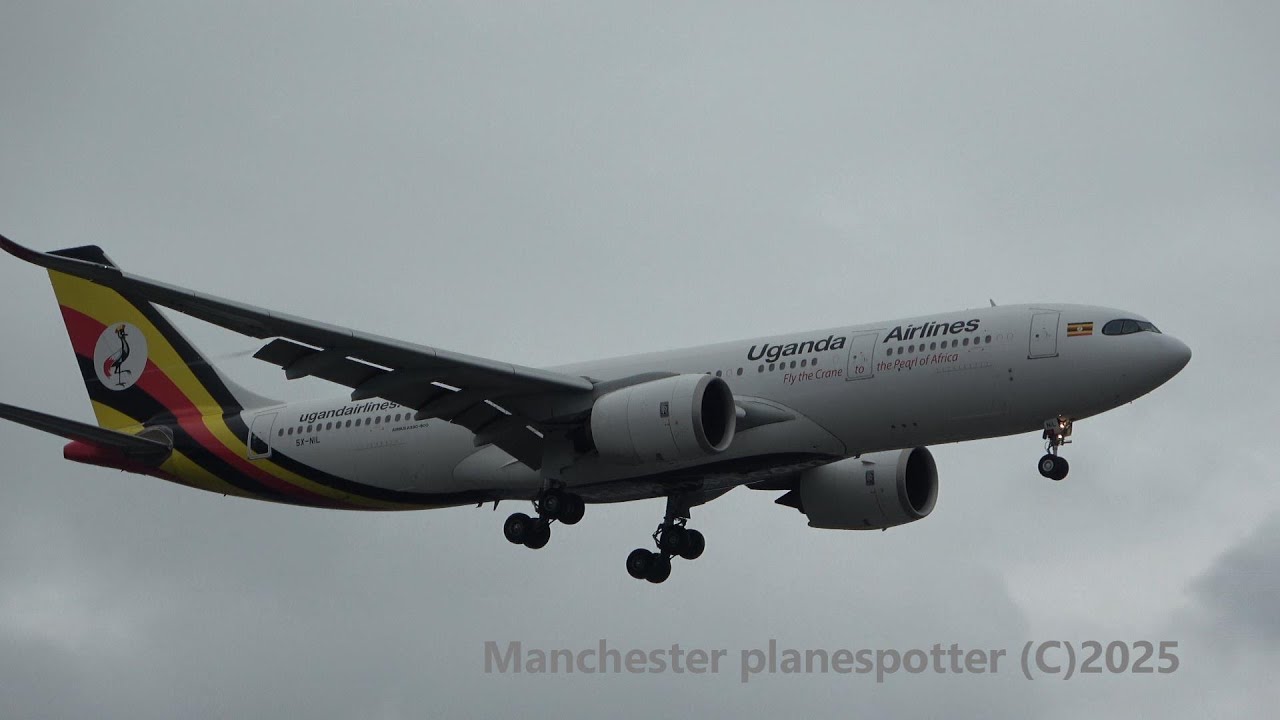 Uganda Airlines Airbus A330-841 5X-NIL On UR110 Landing At London Gatwick Airport (LGW) On 03/08/25